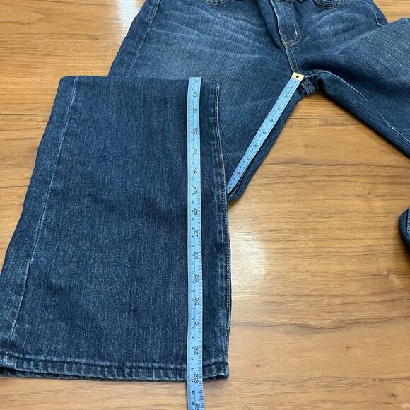 Vigoss Flare Jeans Size 7/8 Distressed Pockets Embroidered Denim - Picture 9 of 9